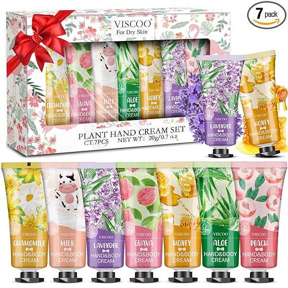7 Pack Hand Cream Gifts Set for Women