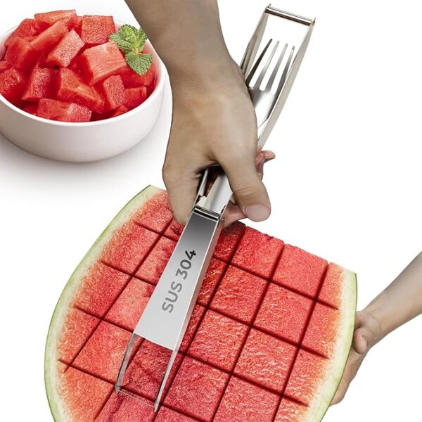 CripsTaste Watermelon Cutter with Retractable Fork