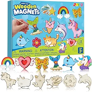 JOYIN 12 pcs Fantasy Wooden Magnets