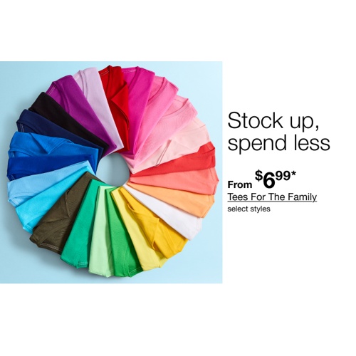 JCPenney Tees for family starting at 6.99