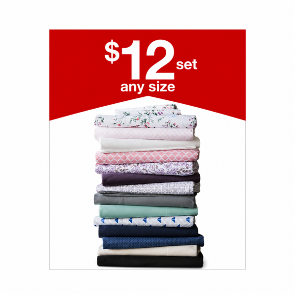JCPenney $12 for Home Expressions Soft Touch Microfiber Sheet Set