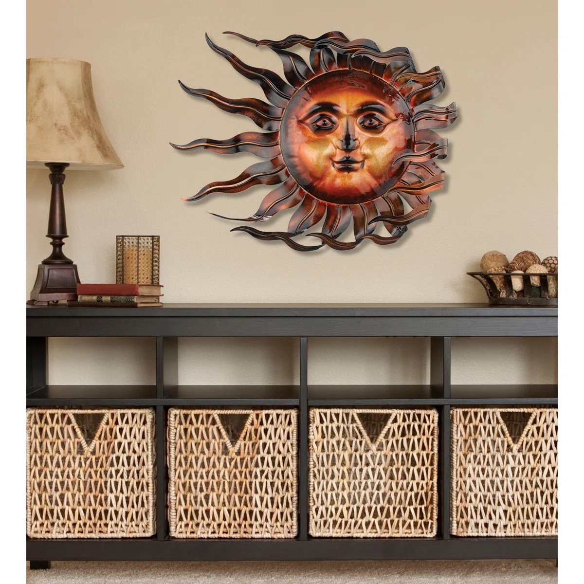 Wayfair Price Drop with coupon 29 Inch Sun Metal Outdoor Wall Decor