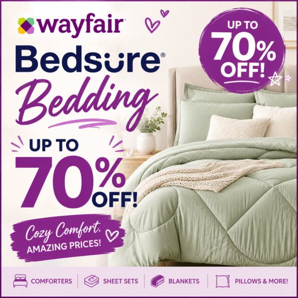 Refresh your bedroom with Bedding at Wayfair—Up to 70% OFF