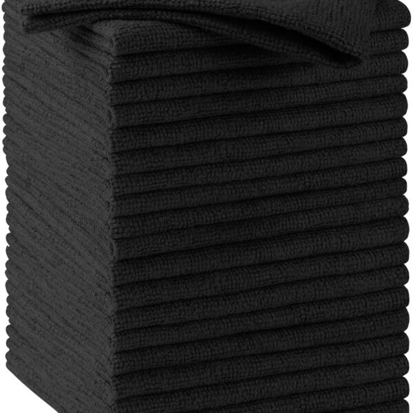 Black Microfiber Cleaning Cloths Amazon Price Drop