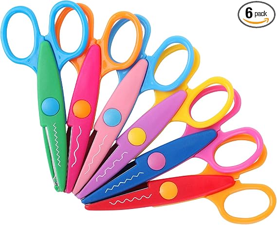 Craft Scissors Decorative Edge, 6 Pack