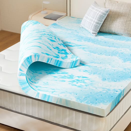 3-Inch Cool Gel Memory Foam Mattress Topper – Twin XL