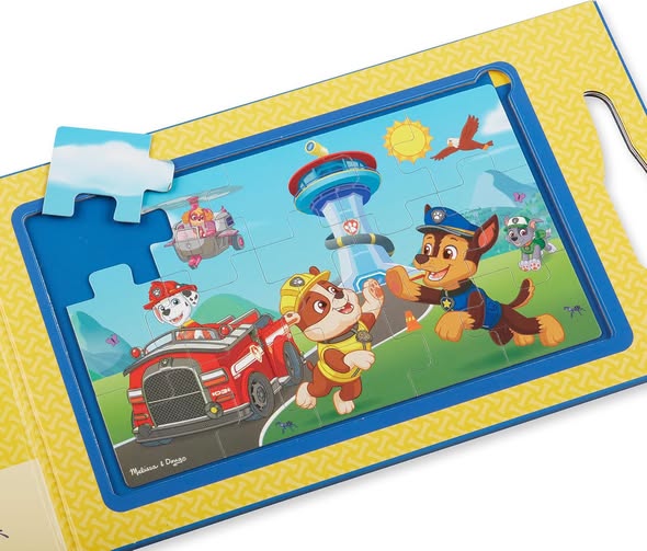 Melissa & Doug PAW Patrol Take-Along Magnetic Jigsaw Puzzles (2 x 15-Piece)