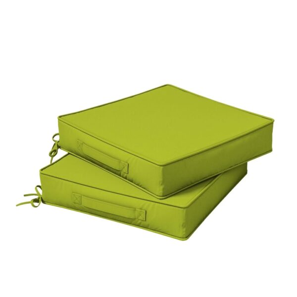 Outdoor Chair Cushions Set of 2 (Grass Green)