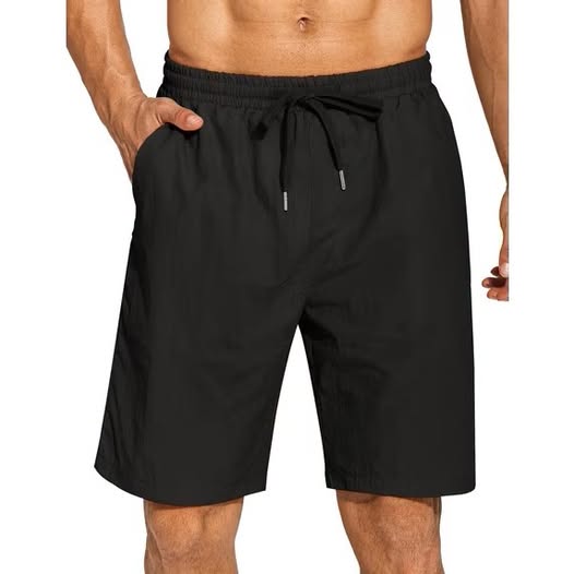 Men's Casual Elastic Waist Drawstring Shorts