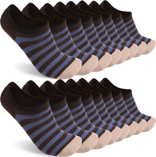 8-Pair No-Show Low Cut Socks