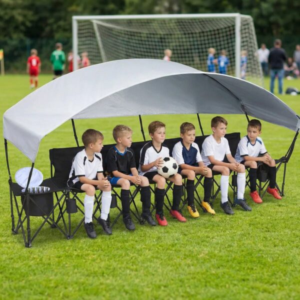 Cooler & Cup Holders for Football, Basketball, Camp Events, Black