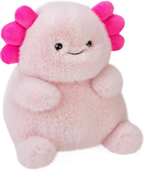 Tummykins Axolotl Stuffed Animal, 8-Inch