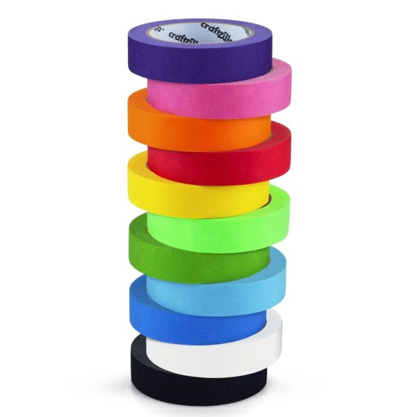 Colored Painters Tape for Arts & Crafts Labeling