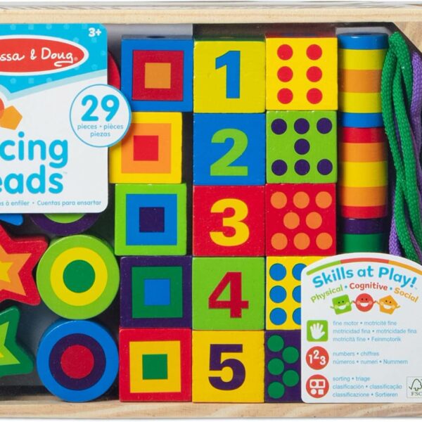 Deluxe Wooden Lacing Beads