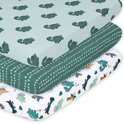 The Peanutshell Mini Crib & Playard Sheets, 4-Pack