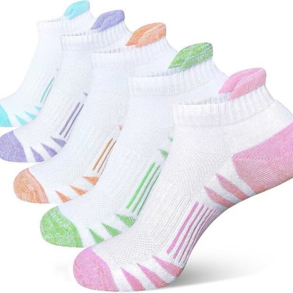Cushioned Athletic Running Socks 5 Pairs