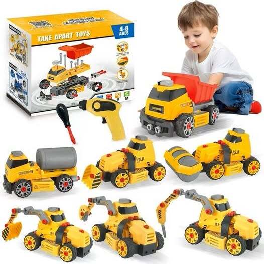 7-in-1 Construction Toys for Boys
