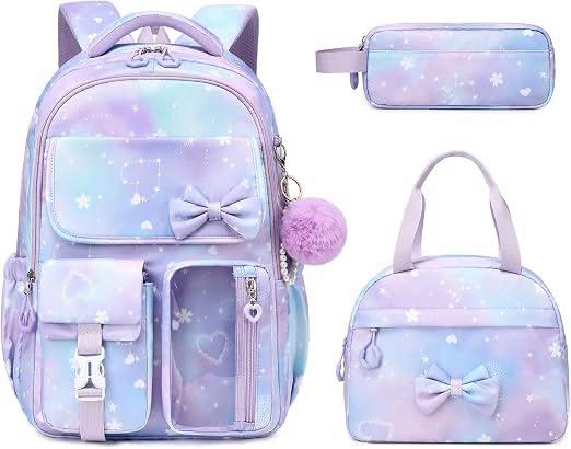 Cute Bow Kids Bookbag for Grils Children