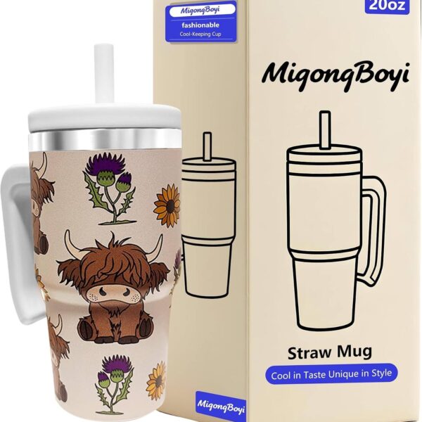 2PCS 20-OZ Insulated Water Bottle
