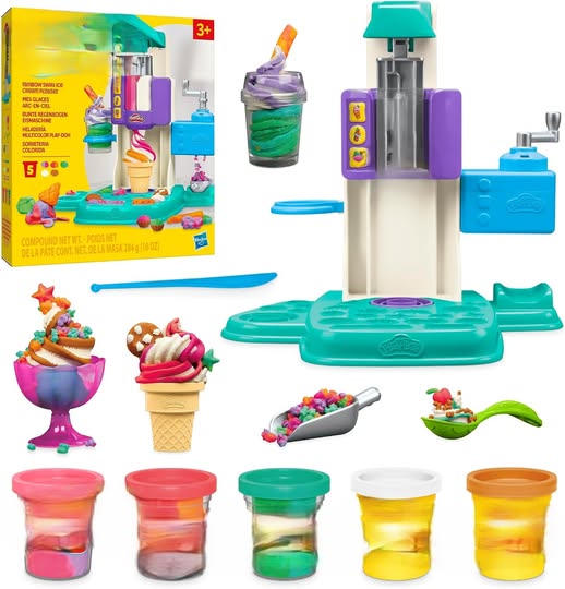 Play-Doh Rainbow Swirl Ice Cream Playset