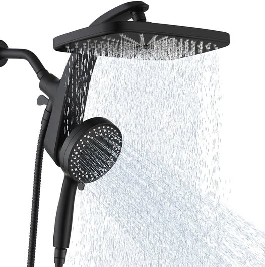 12-Inch Dual Shower Head with Handheld