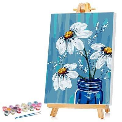 50% ♡FF Framed Paint by Numbers Kit – Vase Flowers