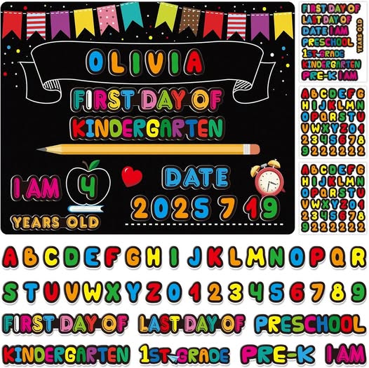 First Day of School Chalkboard Sign