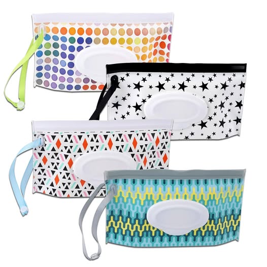 4-Pack Portable Baby Wipe Dispenser