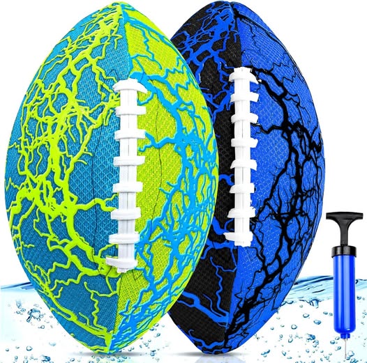 2-Pack Waterproof Pool & Beach Footballs