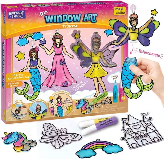 Princess Window Art Suncatcher Kit