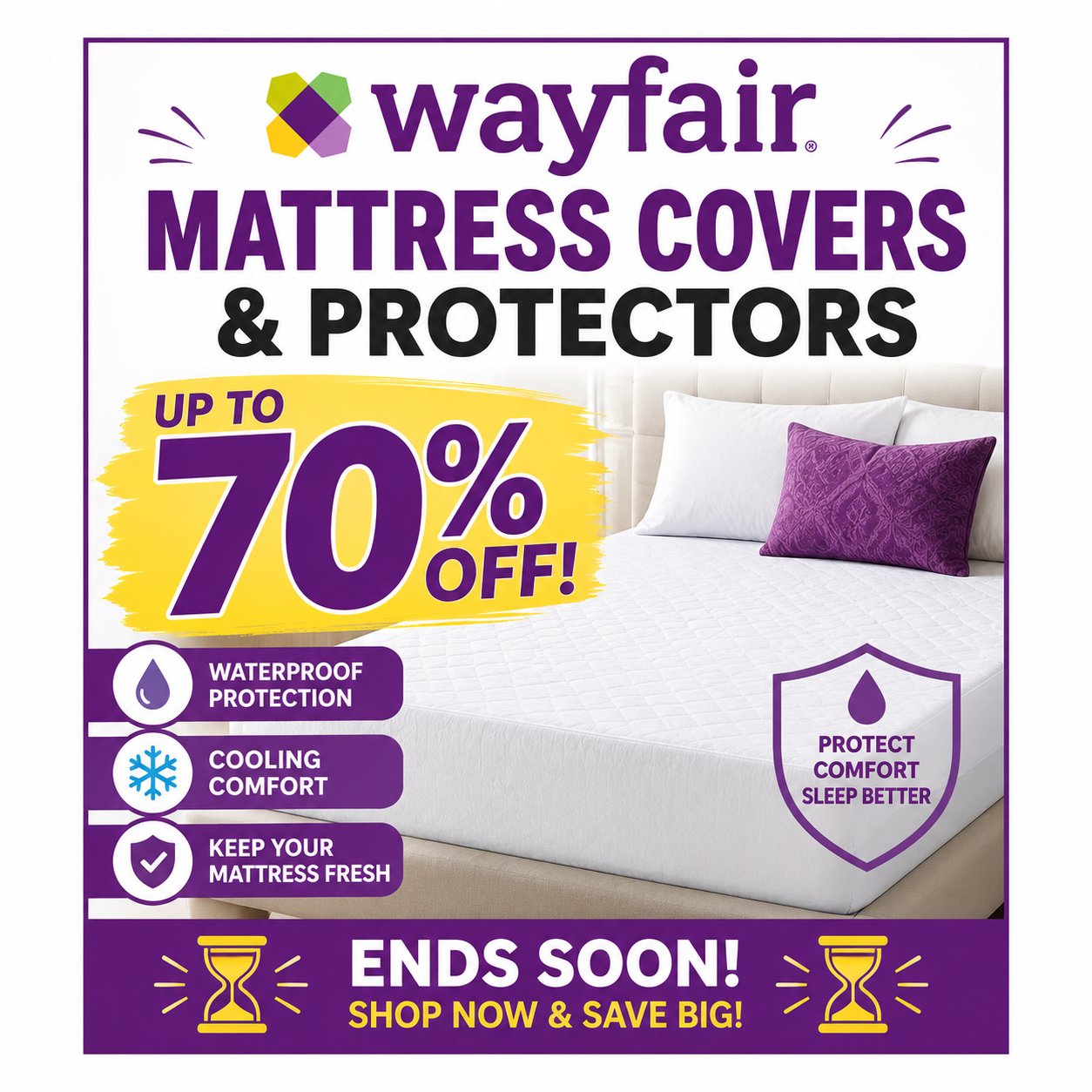 Keep your mattress fresh and protected while scoring a great deal at Wayfair