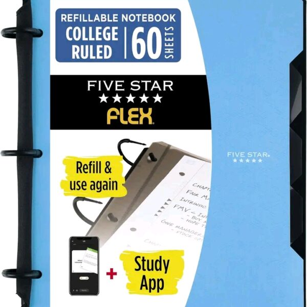 Five Star Flex Refillable Notebook + Study App