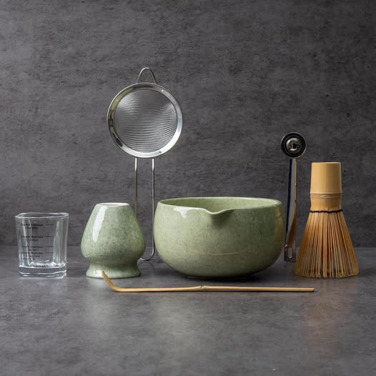 Ceramic Matcha Whisk Set with Bowl