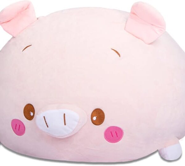 Pink Pig Stuffed Animal Storage Bean Bag Cover