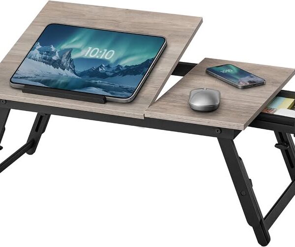SONGMICS Adjustable Folding Laptop Desk