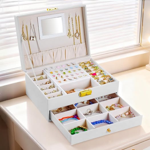 2-Layer Jewelry Organizer Box