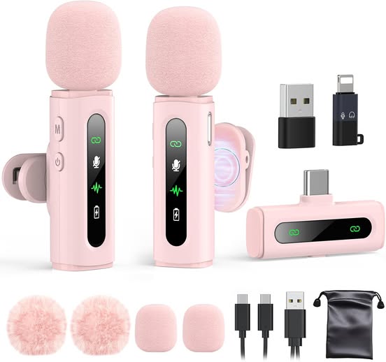 USB-C Wireless Lavalier Microphone