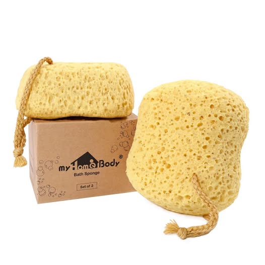 2-Pack Bath Sponge Loofahs