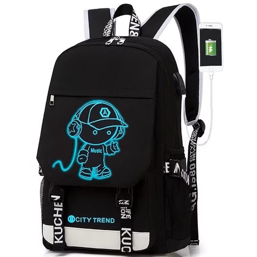 Luminous Laptop Backpack with USB Port