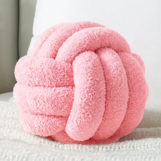 Knot Ball Plush Throw Pillow