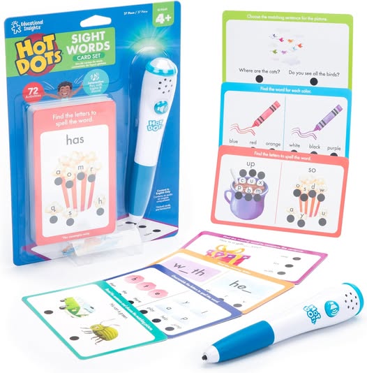 Educational Insights Hot Dots Sight Words Card Set