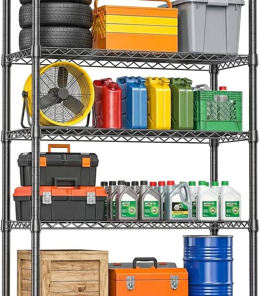 IZEUK 5-Tier Metal Storage Shelving Unit