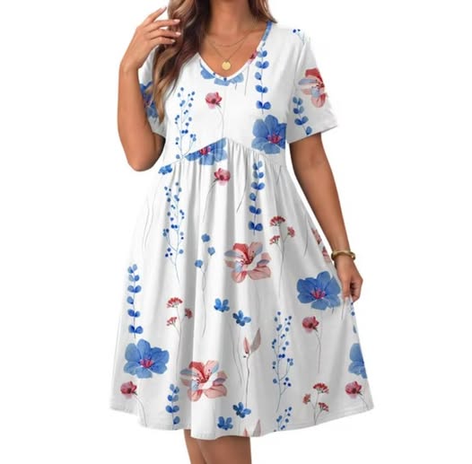 WellSize Plus Size Floral Midi Dress