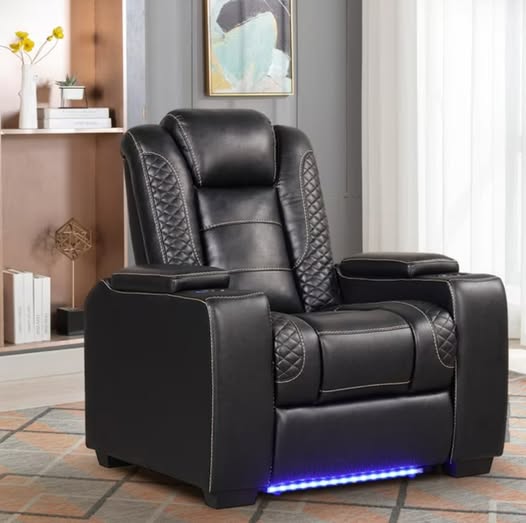 Power Electric Recliner with Adjustable Headrest