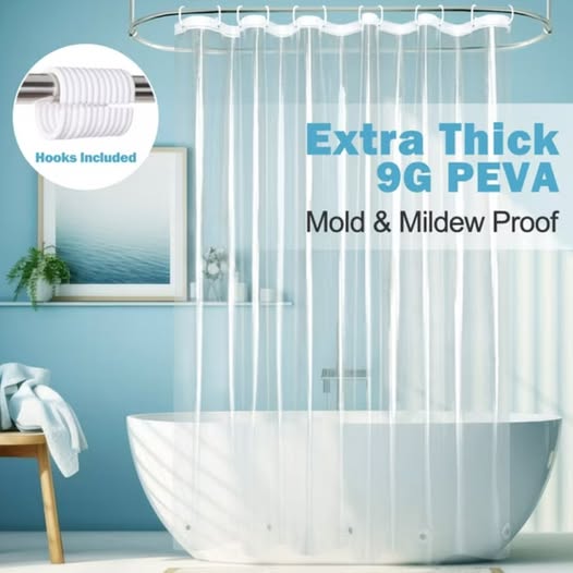 Clear PEVA Shower Curtain Liner