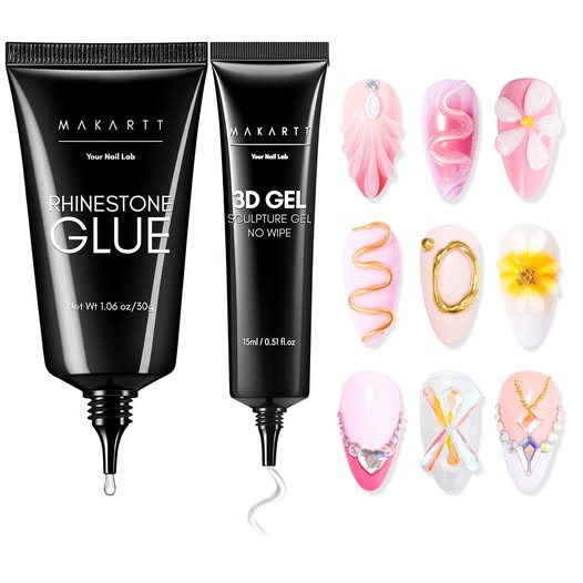 Makartt Rhinestone Nail Art Glue Kit