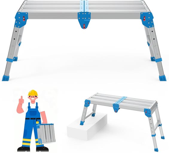 Adjustable Folding Work Platform