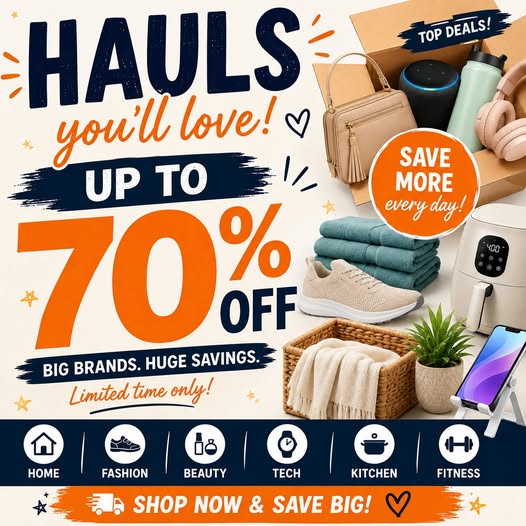 HAULS UP TO 70% OFF