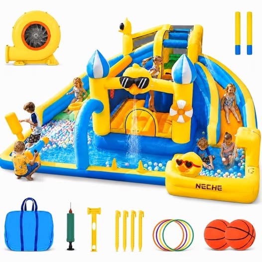 190" Large Inflatable Water Slide with Blower