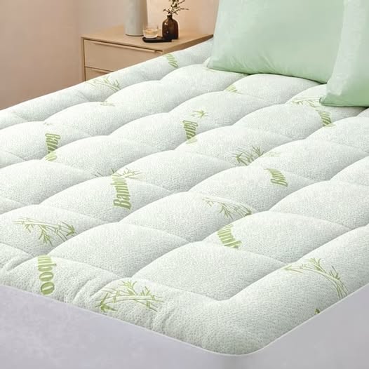 Queen Bamboo Viscose Mattress Pad and Protector